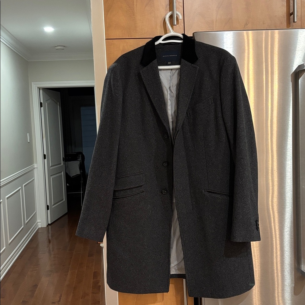 Banana Republic Charcoal and Black Blazer